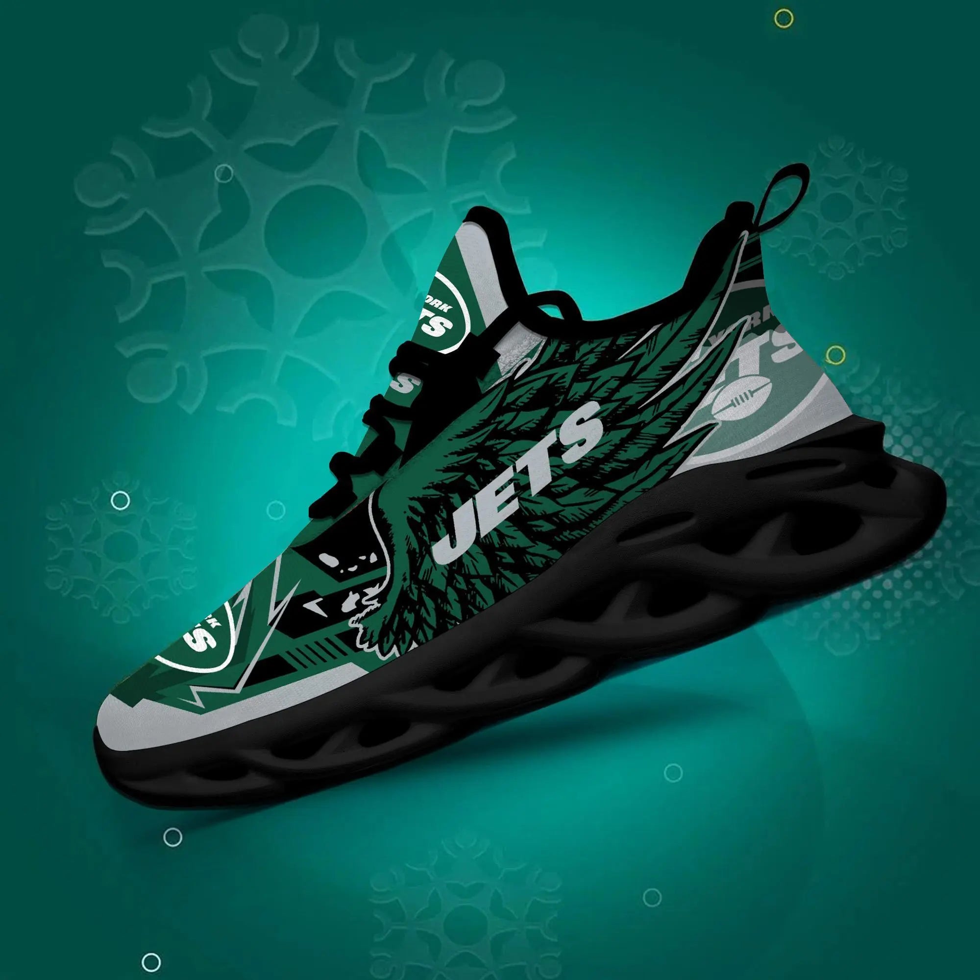 S3DS005-NFL22-New York Jets- Personalized Max Soul Sneaker Ver 3