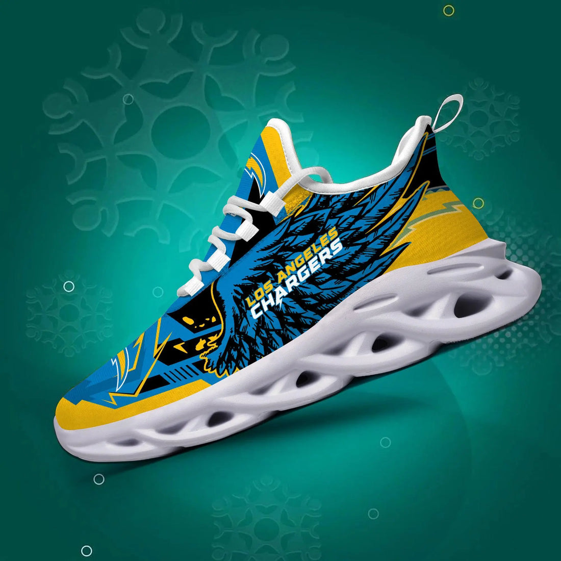 S3DS005-NFL27-Los Angeles Chargers- Personalized Max Soul Sneaker Ver 3