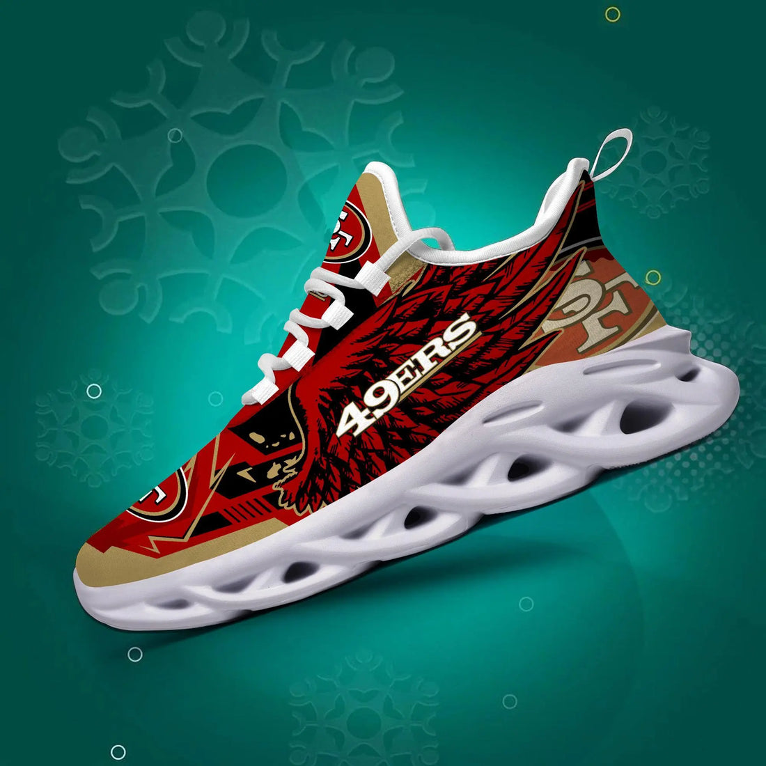 S3DS005-NFL28-San Francisco 49ers- Personalized Max Soul Sneaker Ver 3