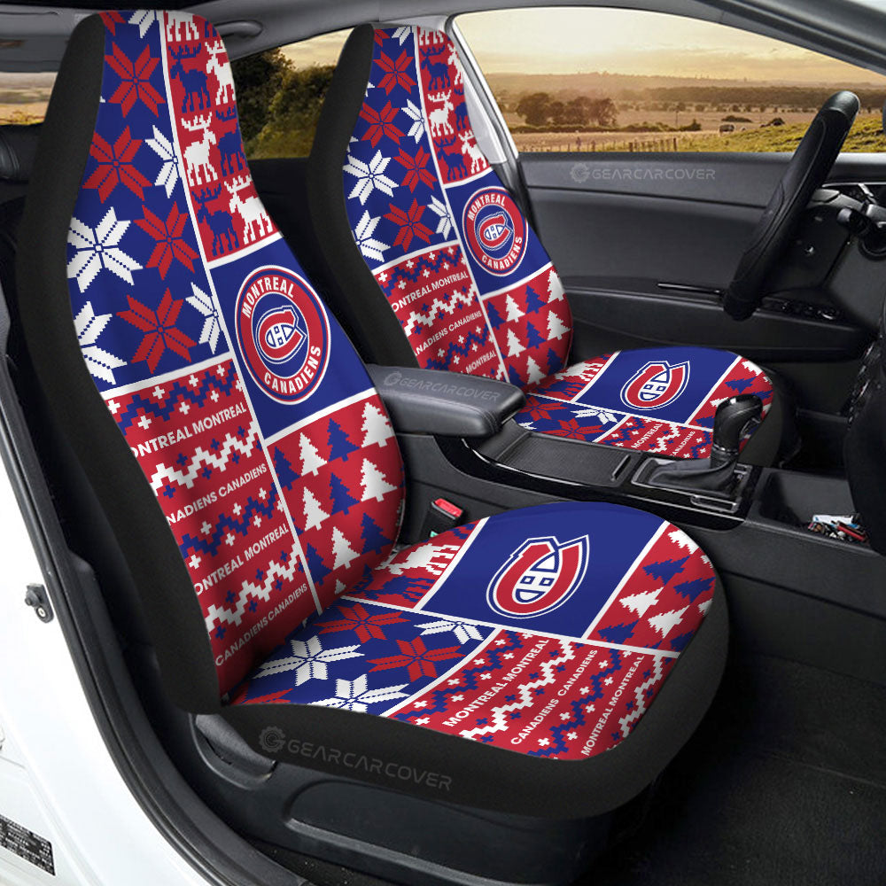 Montreal Canadiens Car Seat Covers Custom Ugly Style Car Accessories