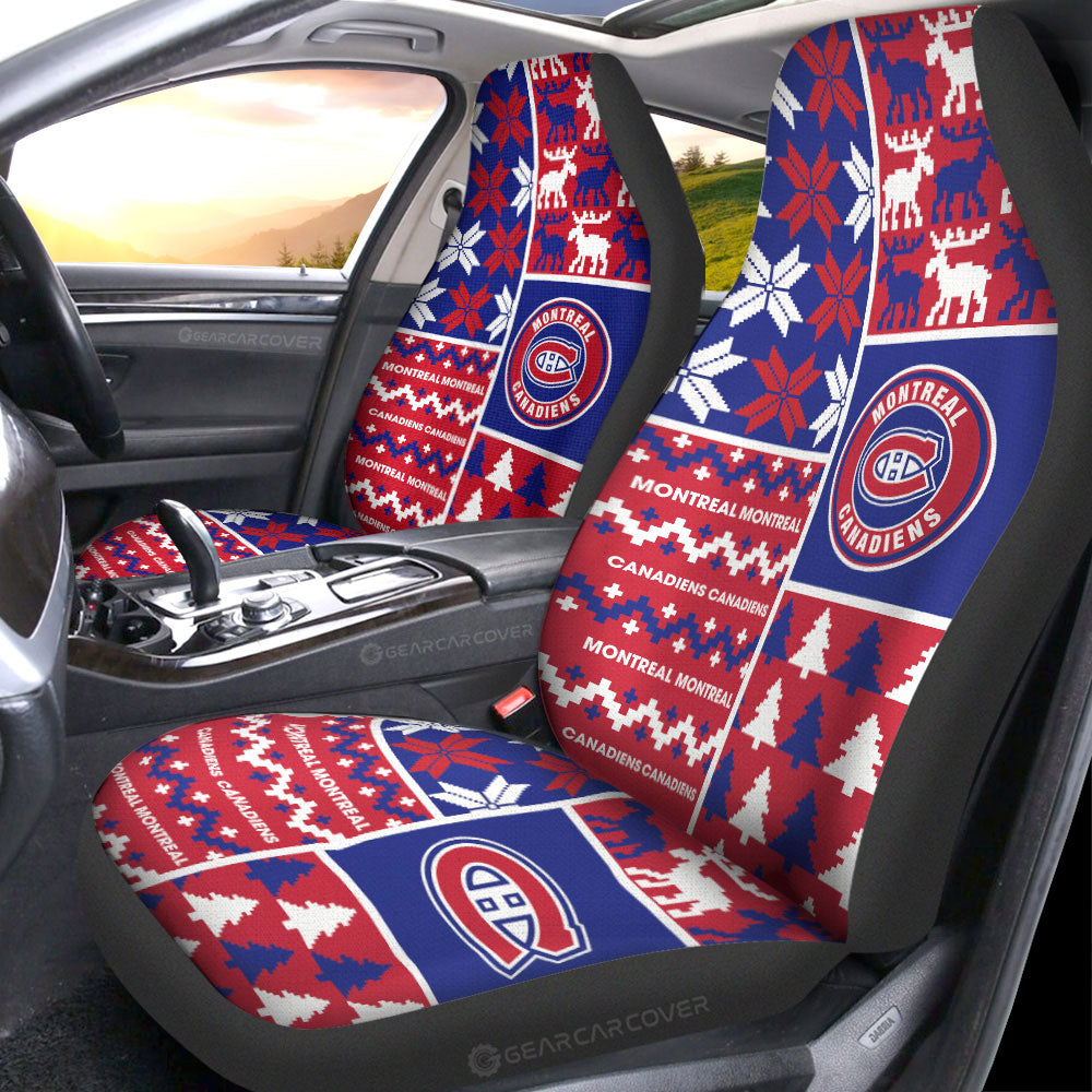 Montreal Canadiens Car Seat Covers Custom Ugly Style Car Accessories