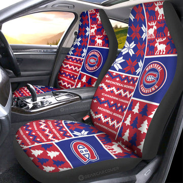 Montreal Canadiens Car Seat Covers Custom Ugly Style Car Accessories