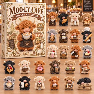 Mooey Cafe Advent Calendar 2026 - 24-Day Countdown, Acrylic Charms