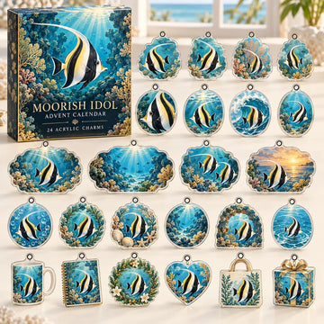 Moorish Idol Advent Calendar - 24 Acrylic Charms