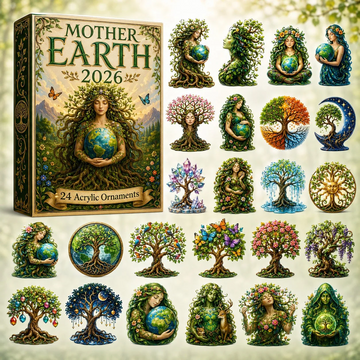 Mother Earth Advent Calendar 2026 - 24-Day Countdown, Acrylic Charms Every Day Bring New Suprises
