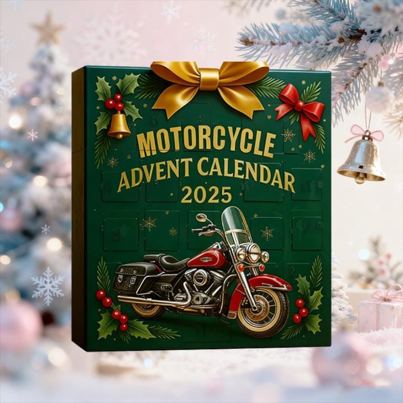Motorcycle Advent Calendar 2026 24 Days Countdown Calendar For Kids And Adults Mini Motorbike Toy Set Christmas Gift For Motorcycle Lover