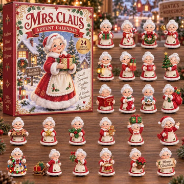Mrs. Claus Advent Calendar 2026 - 24-Day Countdown, Acrylic Charms
