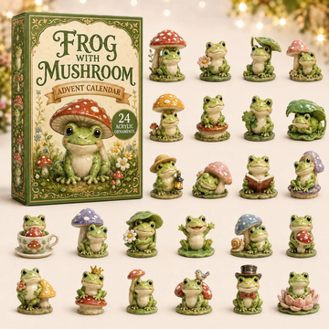 Mushroom Frog Advent Calendar 2026 - 24-Day Countdown, Acrylic Charms Every Day Bring New Suprises