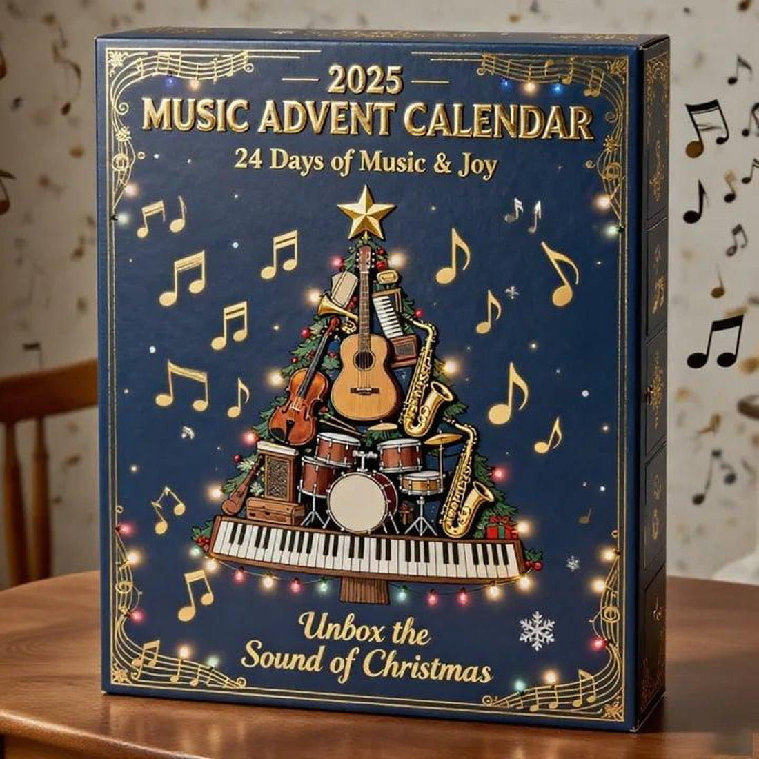Musical Christmas Tree Advent Calendar 2026 24 Day Music Lover Countdown Instrument Ornaments Festive Gift For Musicians Christmas Gift