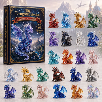 Mystic Dragon Advent Calendar 2026 - 24-Day Countdown, Acrylic Charms Every Day Bring New Suprises