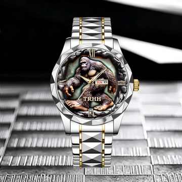 Mystical Creature - Personalized Name Big Gorilla Print Watch