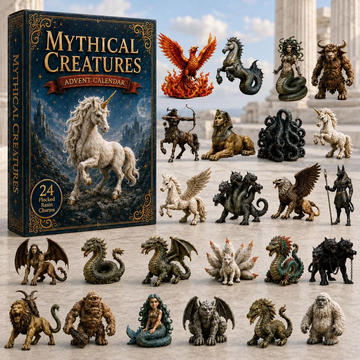 Mythical Creatures Advent Calendar 2026 - 24-Day Countdown, Acrylic Charms Every Day Bring New Suprises