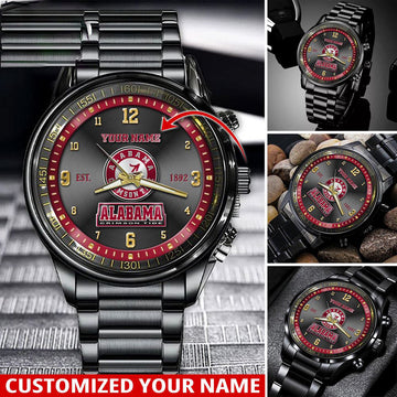 NCAA Alabama Crimson Tide Sport Watch For This Season Custom Watch For Football Lovers