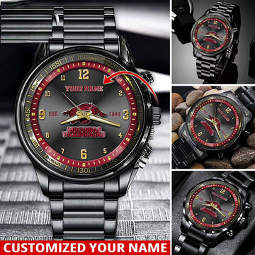 NCAA Arkansas Razorbacks Sport Watch For This Season Custom Watch For Football Lovers