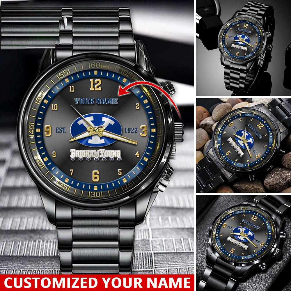 NCAA BYU Cougars Sport Watch For This Season Custom Watch For Football Lovers