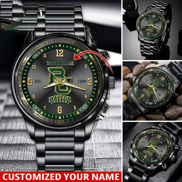 NCAA Baylor Bears Sport Watch For This Season Custom Watch For Football Lovers