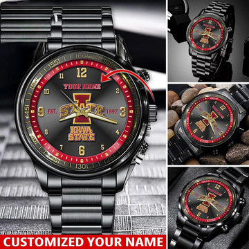 NCAA Iowa State Cyclones Sport Watch For This Season Custom Watch For Football Lovers