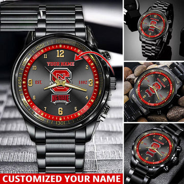 NCAA NC State Wolfpack Sport Watch For This Season Custom Watch For Football Lovers