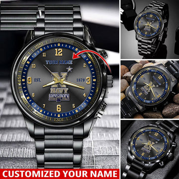 NCAA Navy Midshipmen Sport Watch For This Season Custom Watch For Football Lovers