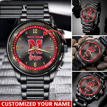 NCAA Nebraska Cornhuskers Sport Watch For This Season Custom Watch For Football Lovers