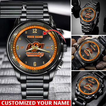 NCAA Oklahoma State Cowboys Sport Watch For This Season Custom Watch For Football Lovers