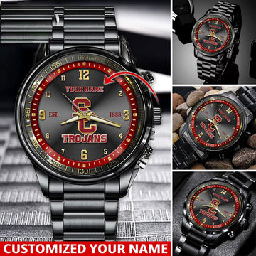 NCAA USC Trojans Sport Watch For This Season Custom Watch For Football Lovers