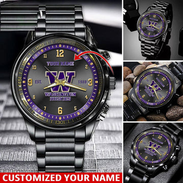 NCAA Washington Huskies Sport Watch For This Season Custom Watch For Football Lovers