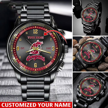 NCAA Washington State Cougars Sport Watch For This Season Custom Watch For Football Lovers