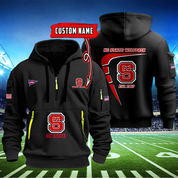 NC State Wolfpack Quarter Zip Hoodie Style