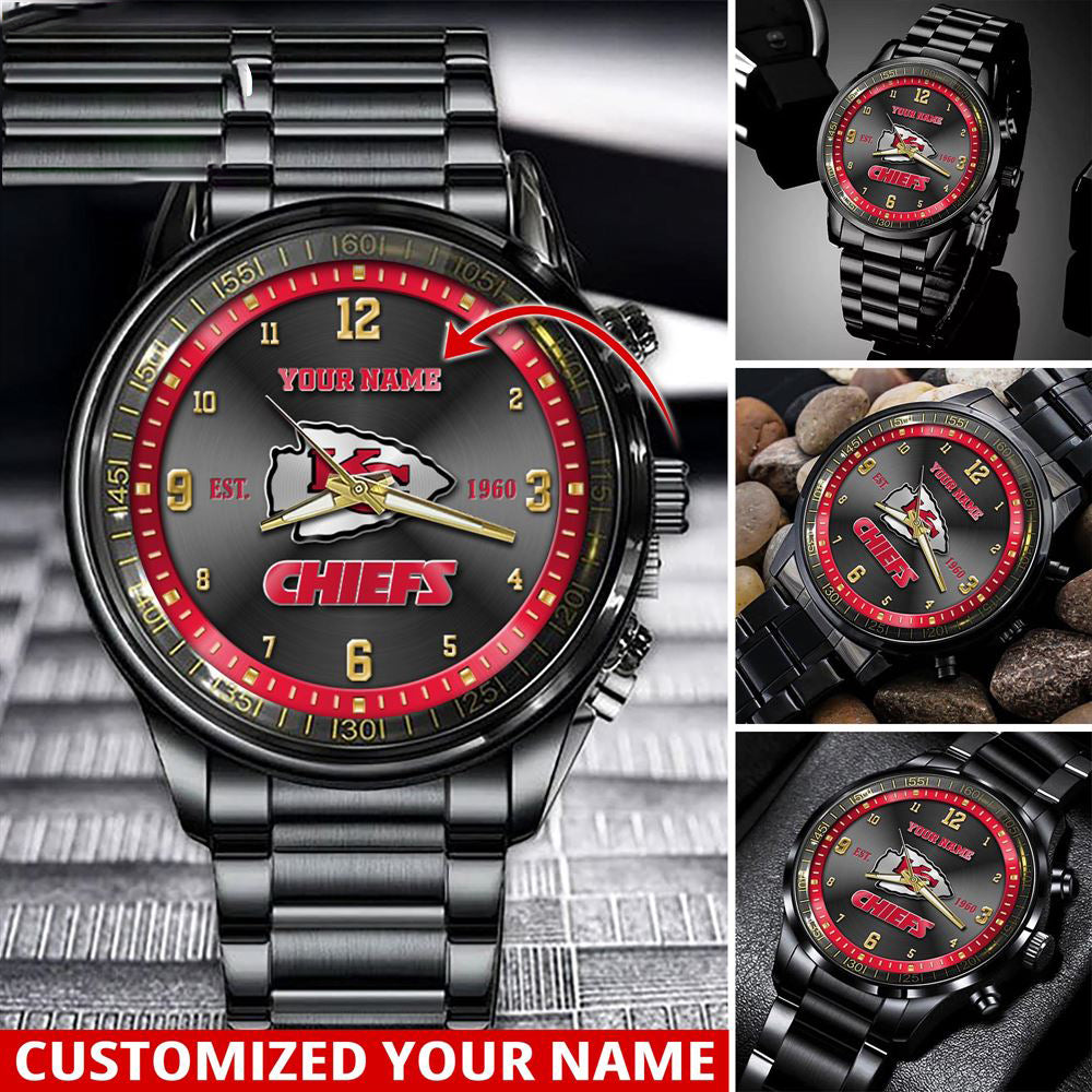NFL Kansas City Chiefs Sport Watch For This Season Custom Watch For Football