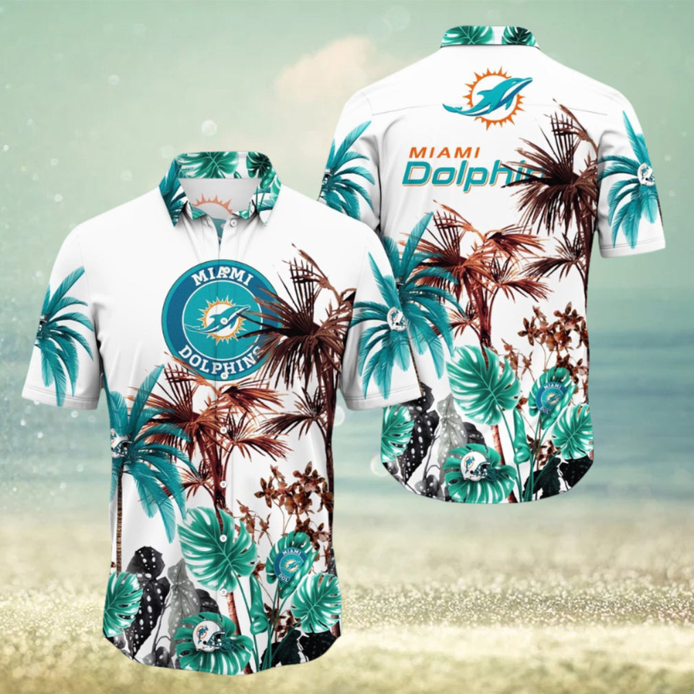 NFL Miami Dolphins Hawaii Shirt Palm Tree Aloha Shirt For Fans