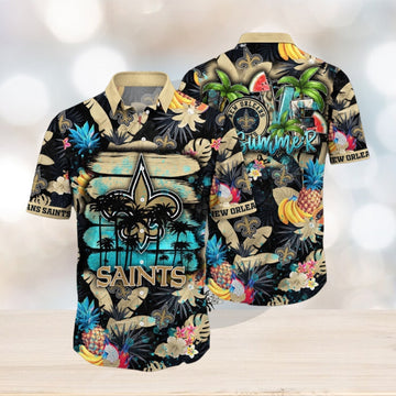 NFL New Orleans Saints Hawaii Shirt Flower Relaxed Island Wear