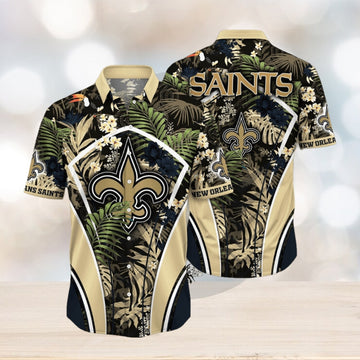 NFL New Orleans Saints Hawaii Shirt Flower Vibrant Beachy Shirts