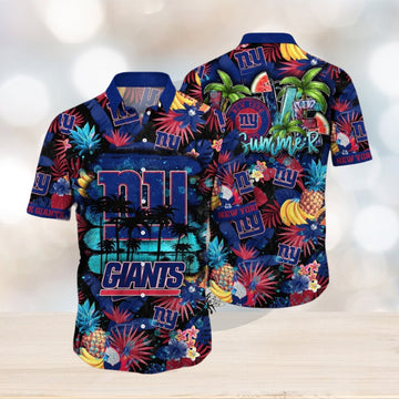 NFL New York Giants Hawaii Shirt Flower Relaxed Island Wear