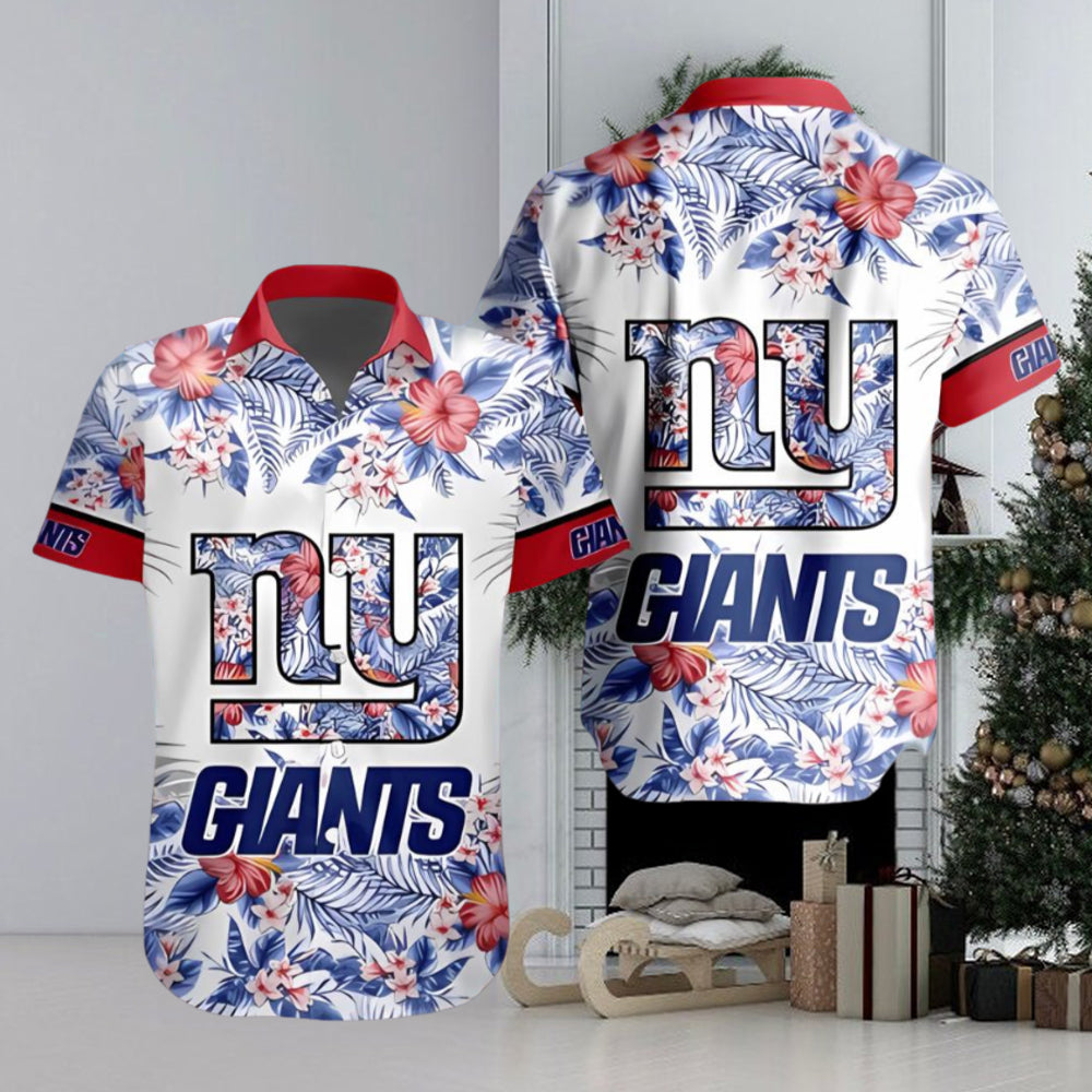 NFL New York Giants Hawaiian Shirt Special Floral Tropical Team Spirit