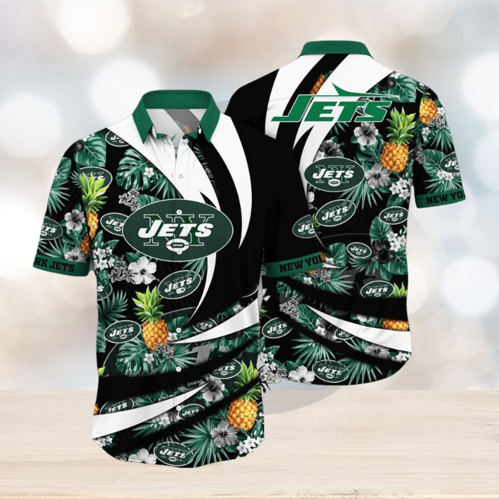 NFL New York Jets Hawaii Shirt Flower Classic Hawaiian Prints