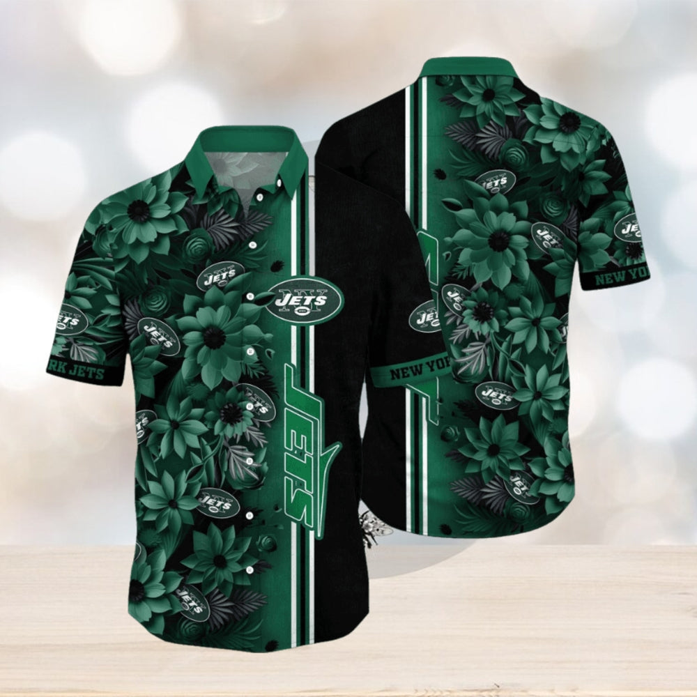 NFL New York Jets Hawaii Shirt Flower Tropical Vibes In Shirts