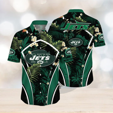 NFL New York Jets Hawaii Shirt Flower Vibrant Beachy Shirts