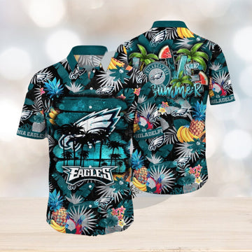 NFL Philadelphia Eagles Hawaii Shirt Flower Relaxed Island Wear