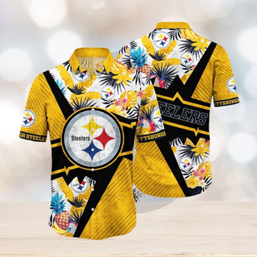 NFL Pittsburgh Steelers Hawaii Shirt Flower Island Inspired Apparel