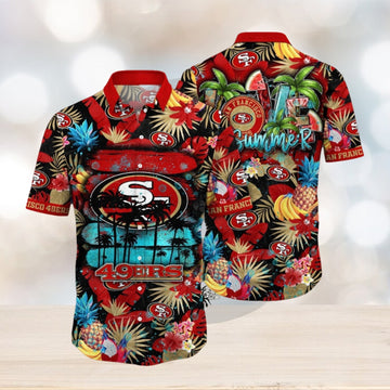 NFL San Francisco 49ers Hawaii Shirt Flower Relaxed Island Wear