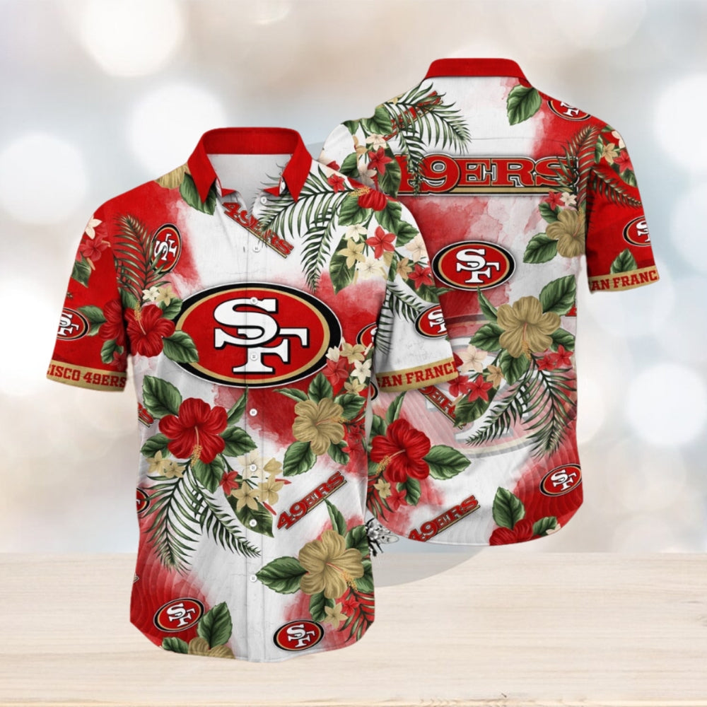 NFL San Francisco 49ers Hawaii Shirt Flower Trendy Floral Tops