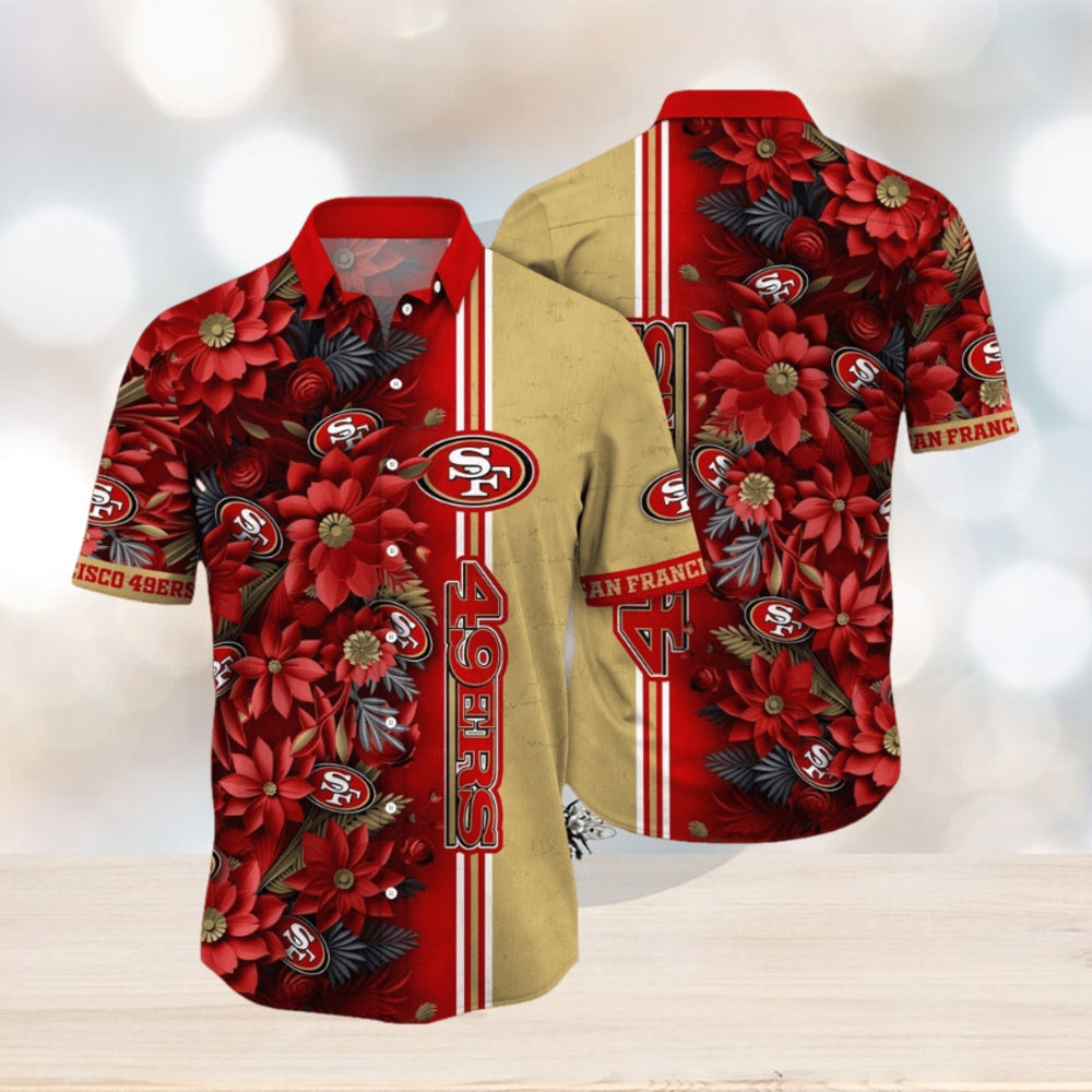 NFL San Francisco 49ers Hawaii Shirt Flower Tropical Vibes In Shirts