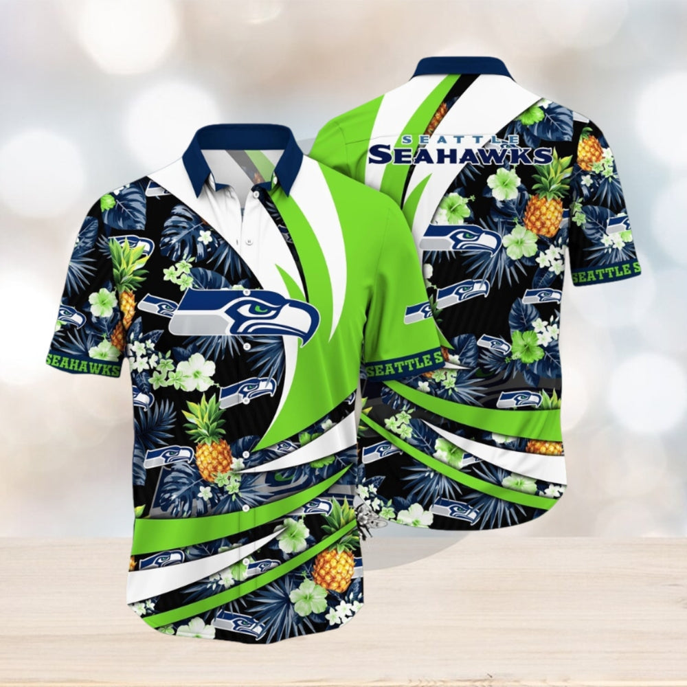 NFL Seattle Seahawks Hawaii Shirt Flower Classic Hawaiian Prints