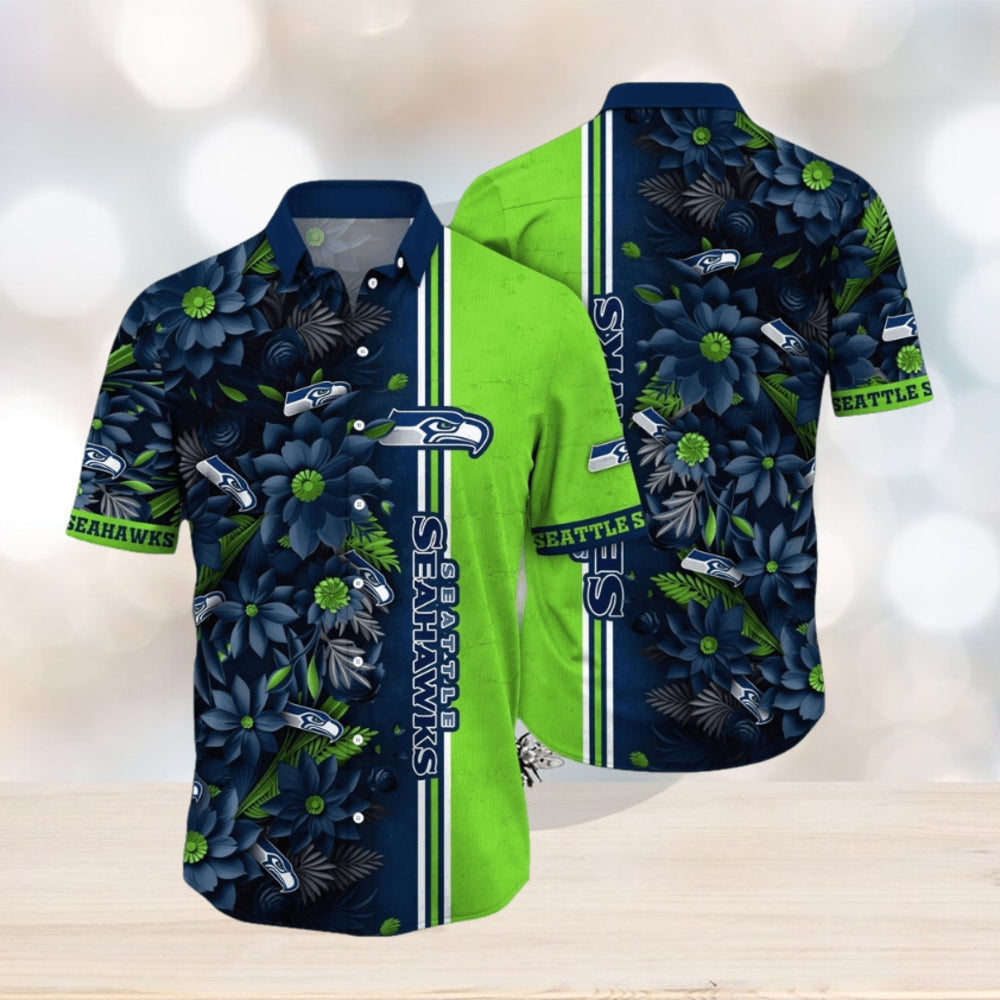 NFL Seattle Seahawks Hawaii Shirt Flower Tropical Vibes In Shirts