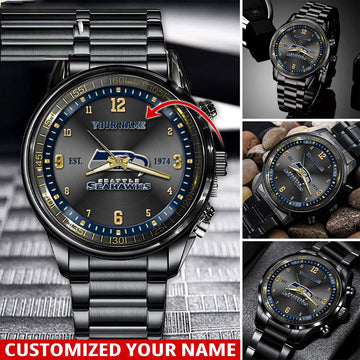 NFL Seattle Seahawks Sport Watch For This Season Custom Watch For Football Lovers