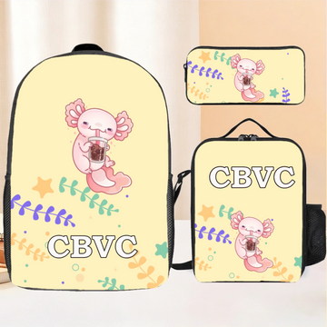 Name Customized Cute Salamander Backpack - School Season Kids Gift