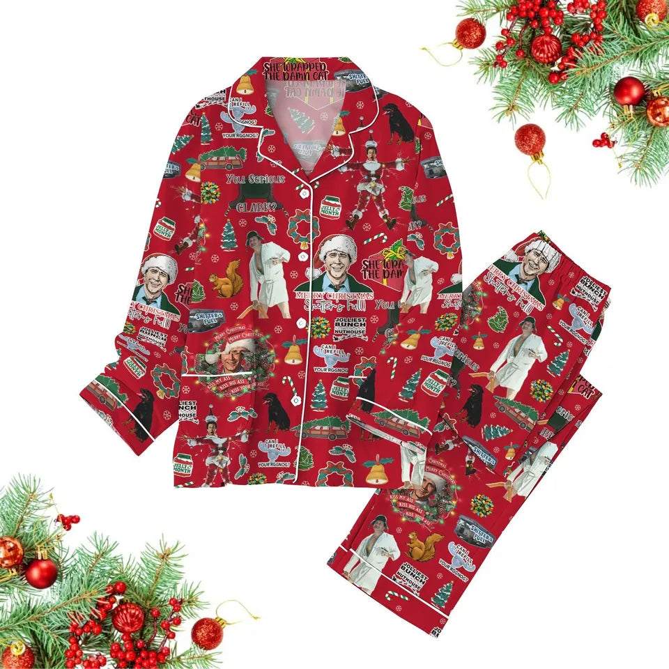 National Lampoons Christmas Pajamas Set, You Serious Clark Shirt, Clark Griswold Shirt, Cousin Eddie Holiday Pajamas, Xmas Movie Gift