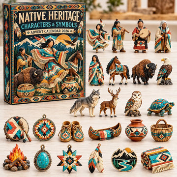 Native Heritage Advent Calendar 2026 - 24-Day Countdown, Acrylic Charms