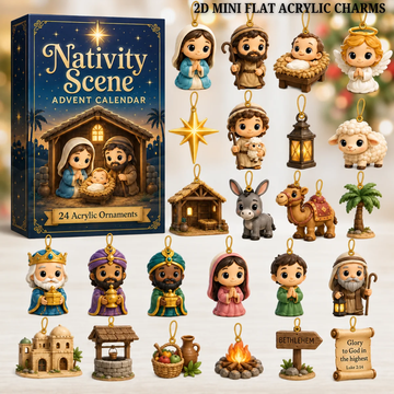 Nativity Scene Advent Calendar 2026 - 24-Day Festive Countdown, Acrylic Charms Blind Box - Gift For Family & Friends18